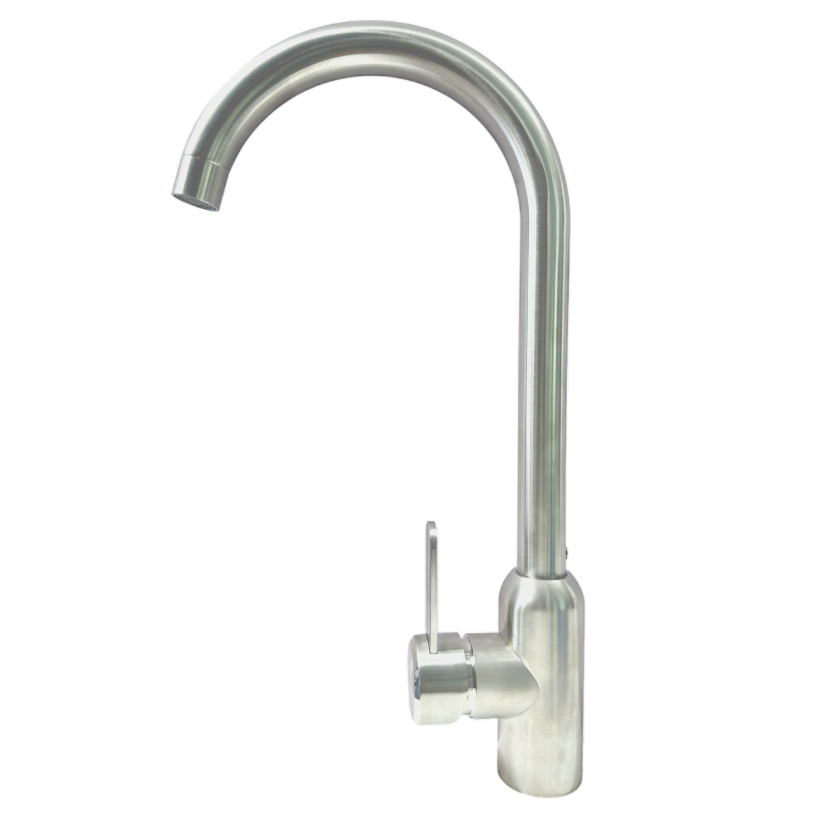Brushed Stainless Steel 360 ° Rotating Sink Faucet