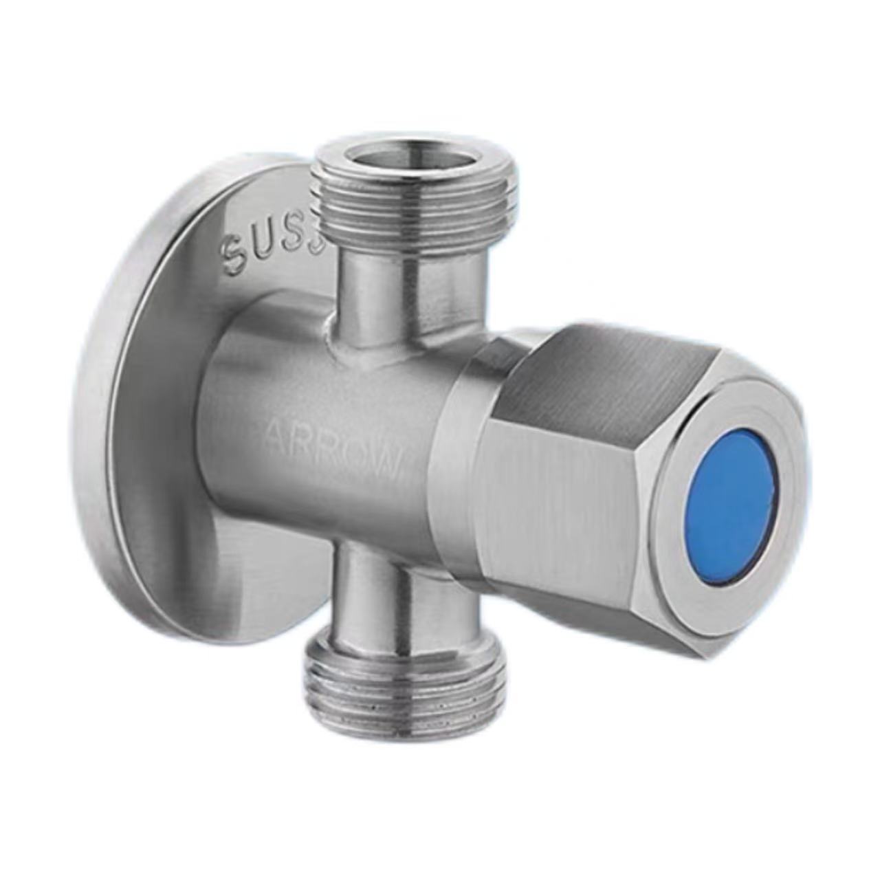 Brashed Stainless Steel Three-Way Diverter Valve Brashed Stainless Steel Three-Way Diverter Valve