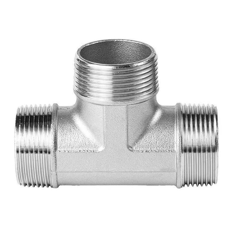 Ji bo Plumbing Tee Mijara Jinê ya BSP Stainless Steel
