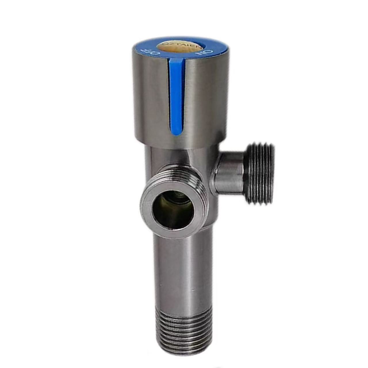 Berfirehî Sê-Away Diverter Valve Germ Û Sarê Rengê Mark Handle