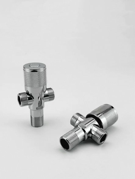 Knob-Type Dual-Outlet Sê rê Valve Belavkirina Avê