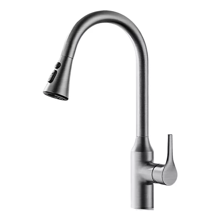 Çêkêş-Out Rotating Germ Û Sarê Kitchen Faucet Çêkêş-Out Rotating Germ Û Sarê Kitchen Faucet