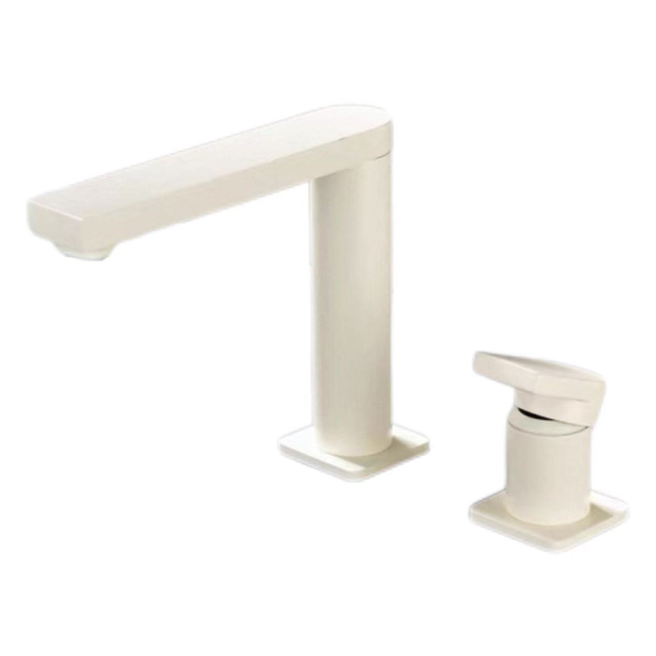 Pure White Minimalist Split Faucet